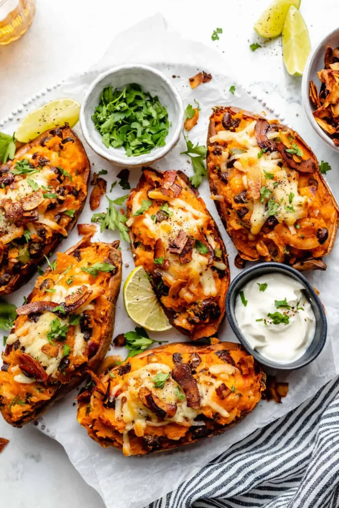 Roasted sweet potatoes